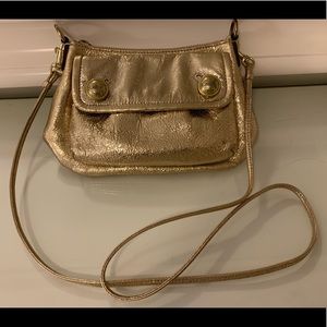 Gold Coach Crossbody Bag